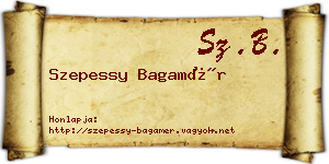 Szepessy Bagamér névjegykártya
